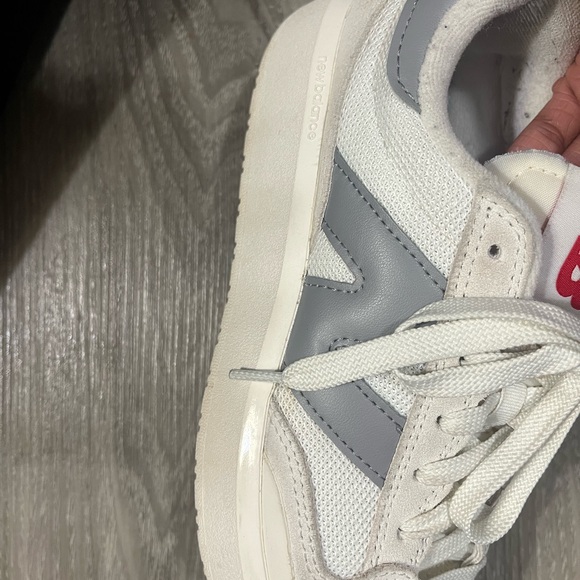 New Balance CT302 White and Gray Sneakers